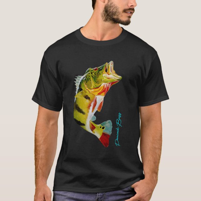 Peacock Bass Fish T Shirt (Framsida)