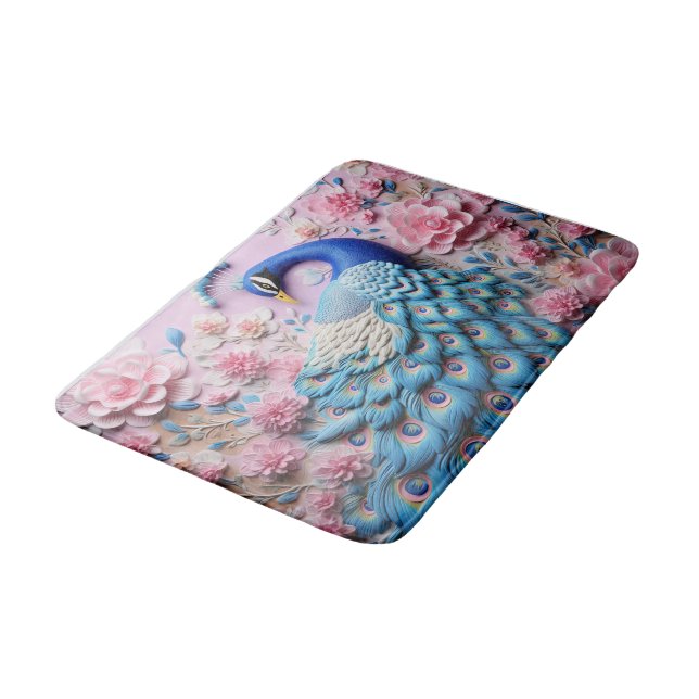 Peacock Bath Room Matta Mat Home Decor (Vinklad)