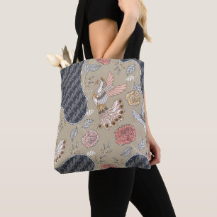 Peacock Batik Mönster Tygkasse