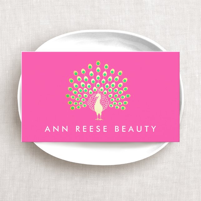 Peacock Beauty Mode och Entertainment Visitkort (Skapare uppladdad)