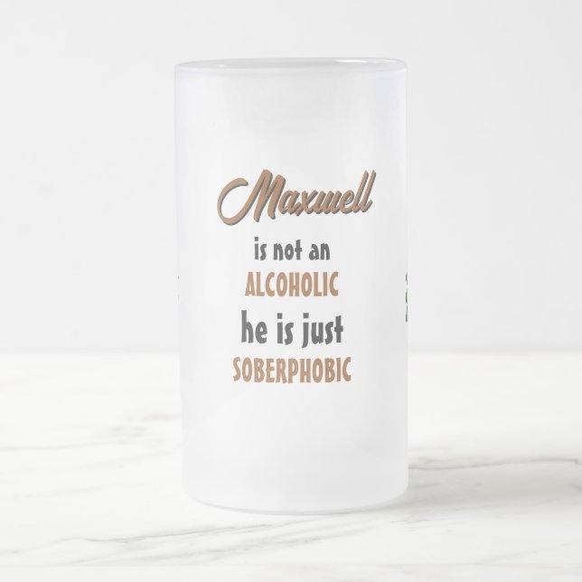 Peacock Beer Frosted Mugg (Center)