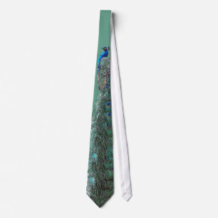 Peacock Bird Tie Slips