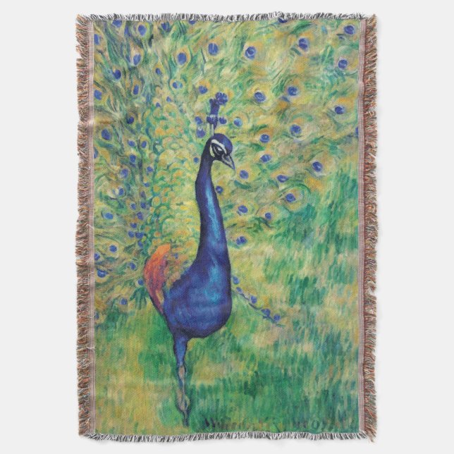 Peacock - Blanket Filt (Framsidan Vertikal)