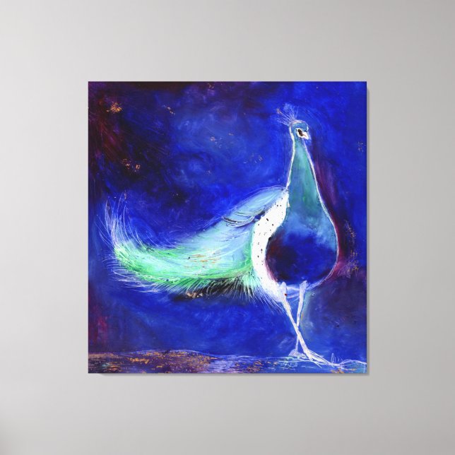Peacock Blue 2013 Canvastryck (Framsida)