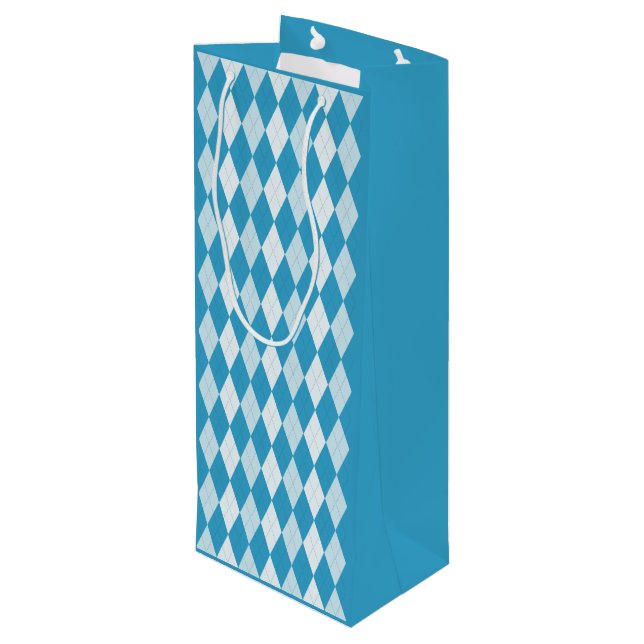 Peacock Blue Argyle Small Diamond Shape (Baksidan Vinklad)