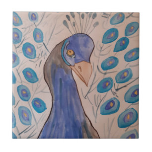 Peacock Blue Ceramic Tile Kakelplatta