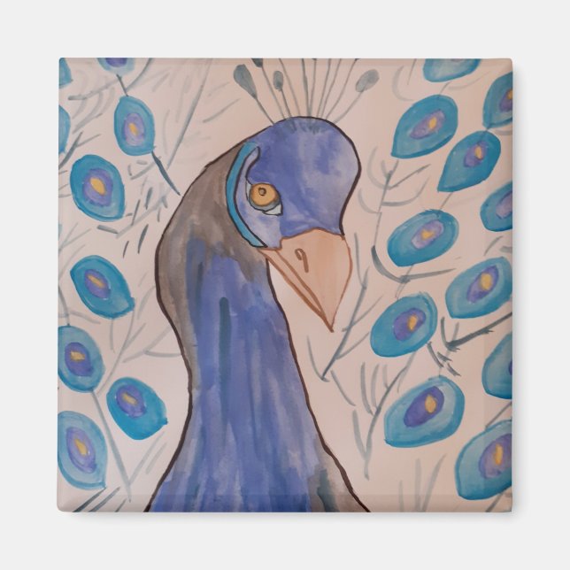 Peacock Blue Magnet (Framsidan)