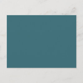 Peacock Blue (Mörk Teal eller Deep Aqua Solid Färg Vykort
