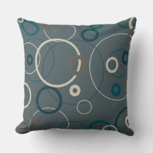 Peacock Blue- och Grått Circles