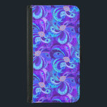 Peacock Blue och Lila Abstrakt Feathers Mönster Plånboksfodral För Samsung Galaxy S5<br><div class="desc">En modern,  abstrakt mönster av fågelfjädrar i fridfull och lila form. Gör en ögonlockande,  attraktiv,  skyddande fodral för din mobila.</div>