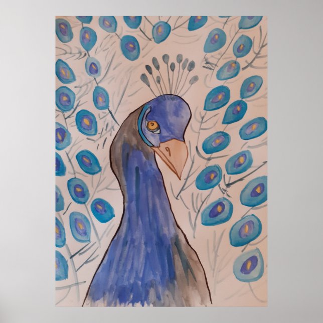 Peacock Blue Poster (Framsidan)