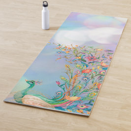 Peacock Blue Rosa Yoga Mat