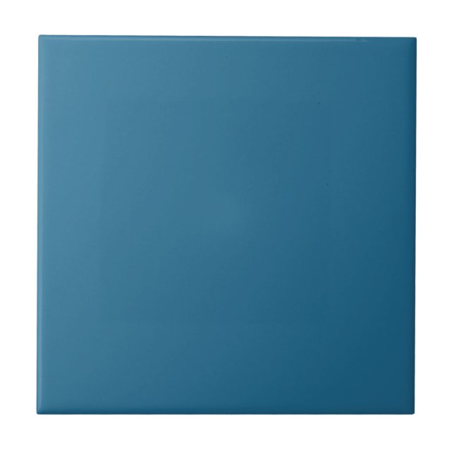 Peacock Blue Solid Färg Tile Kakelplatta (Framsidan)