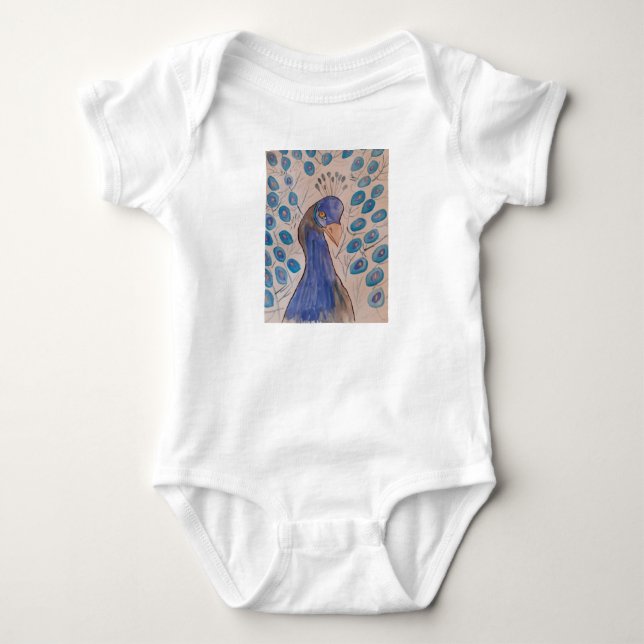 Peacock Blue T Shirt (Framsida)