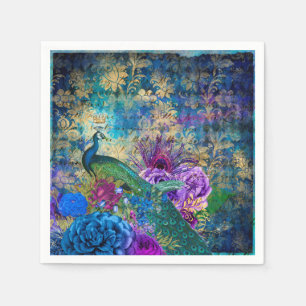 Peacock Bröllop levererar Pappra blöjor Pappersservett