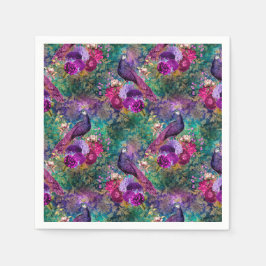 Peacock Bröllop levererar Pappra blöjor Pappersservett