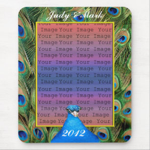 Peacock Bröllop Mouse Pad Musmatta
