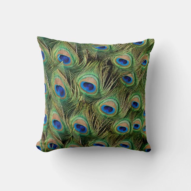 Peacock Bröllop Reversible Pillow Kudde (Framsida)