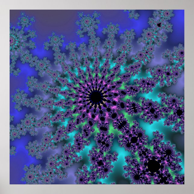 Peacock Burst Poster (Framsidan)