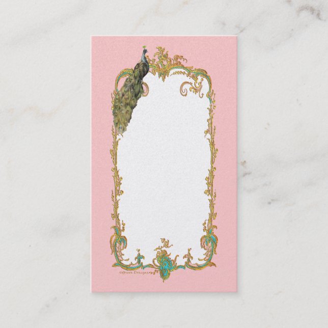 Peacock Business eller Profilkort Visitkort (Framsida)