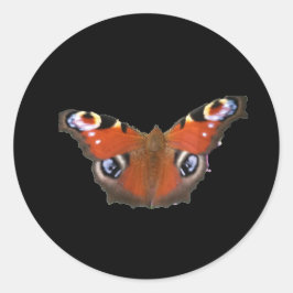 Peacock Butterfly av KABFA Runt Klistermärke