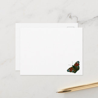 Peacock Butterfly Card Vykort
