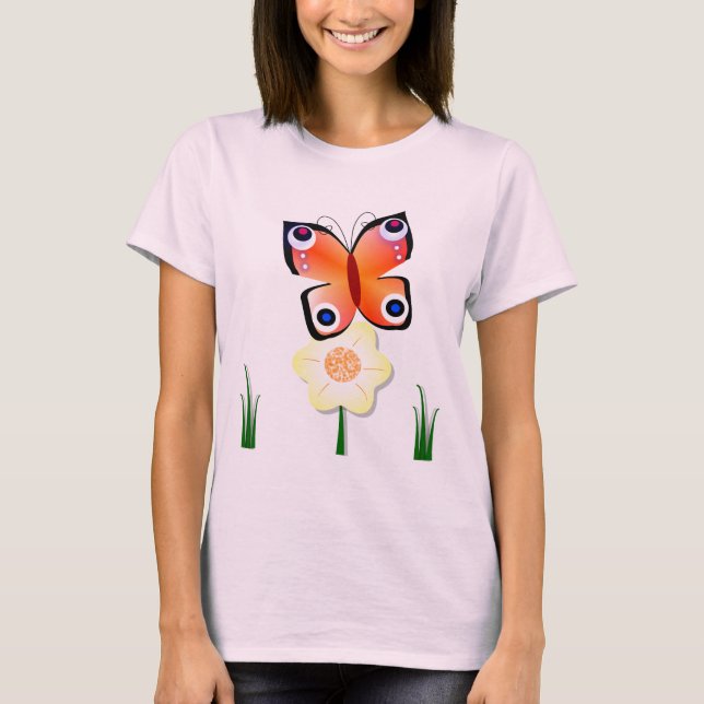 Peacock Butterfly T-shirt (Framsida)
