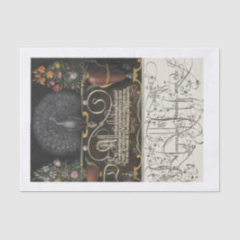 Peacock calligraphy decoupage papprare