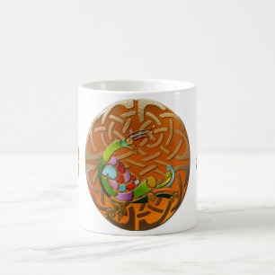 Peacock Celtic Deco Jeweled Kaffemugg