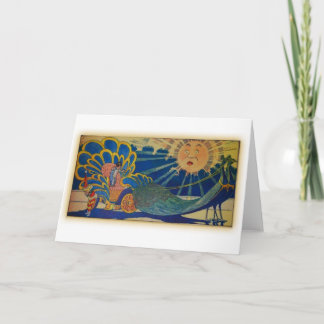 Peacock Chariot Kort