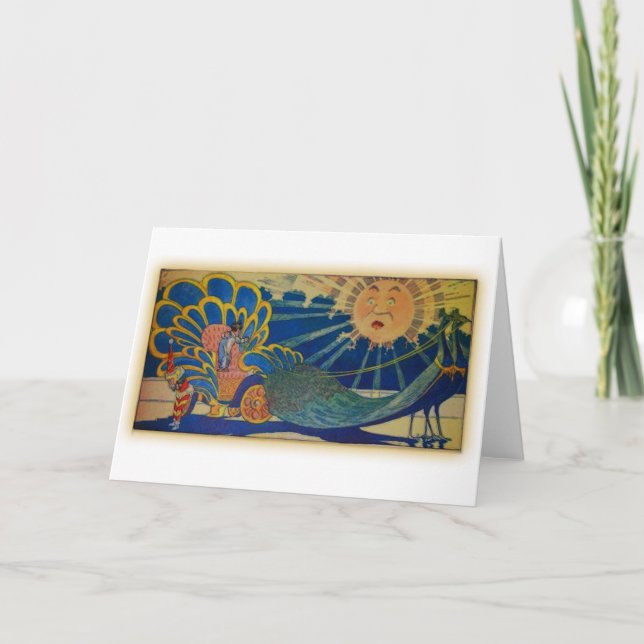 Peacock Chariot Kort (Framsida)