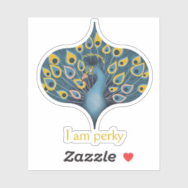 Peacock Chic Personlig Anpassningsbar-Klipp vinyle Klistermärken