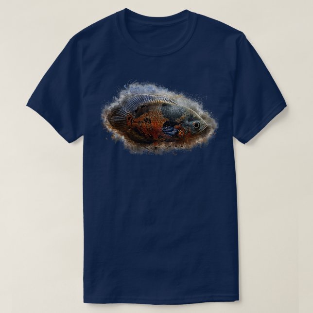 Peacock cichlid Astronotus ocellatus T Shirt (Design framsida)