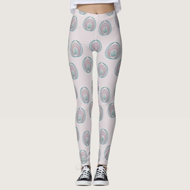 Peacock Circles Leggings (Framsida)