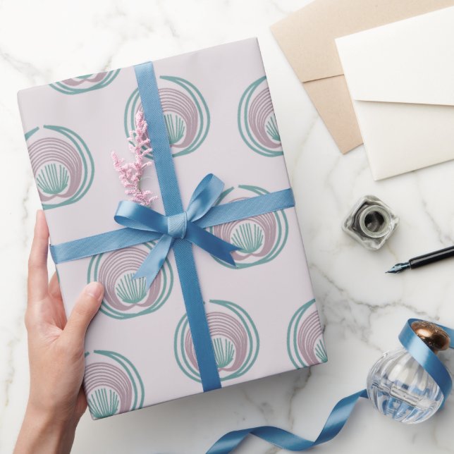 Peacock Circles Presentpapper (Gifting)
