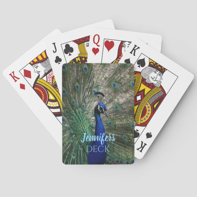 Peacock Classic Playing Cards Gift Casinokort (Baksidan)