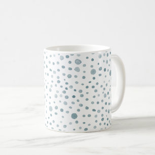 Peacock Confetti Watercolor Dots Classic Mugg