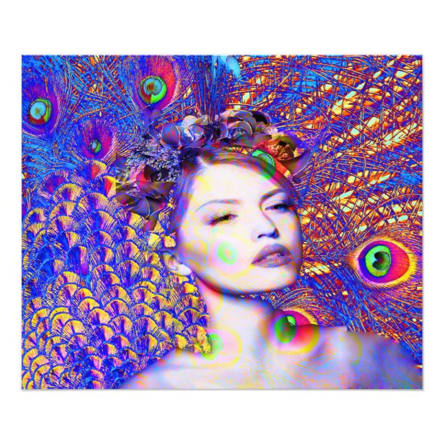 Peacock Dance Fototryck (Framsidan)