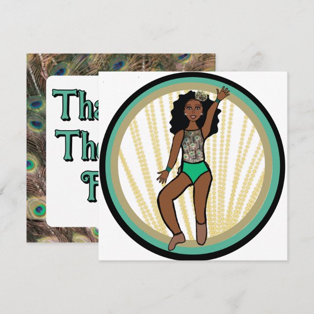 Peacock Dancer A Julkort (Fram/baksida)