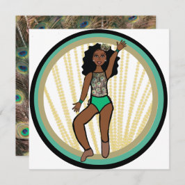 Peacock Dancer A Julkort