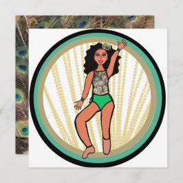 Peacock Dancer B Julkort