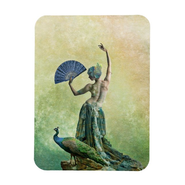 Peacock Dancer Magnet (Vertikal)
