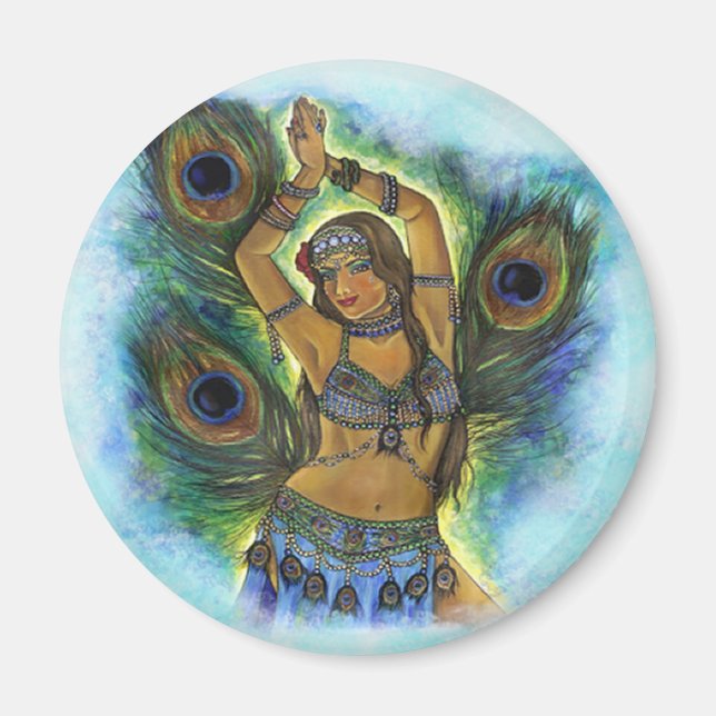 Peacock Dancer Magnet (Framsidan)