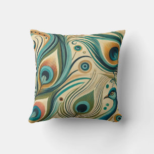 Peacock design dekorativ kudde