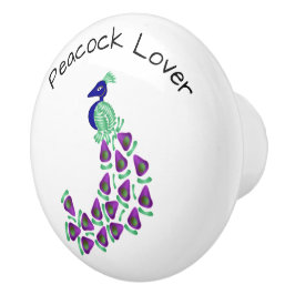 Peacock Design Personalised Knopp