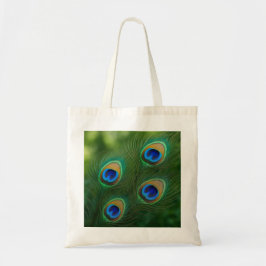 Peacock design Tote Bag Tygkasse