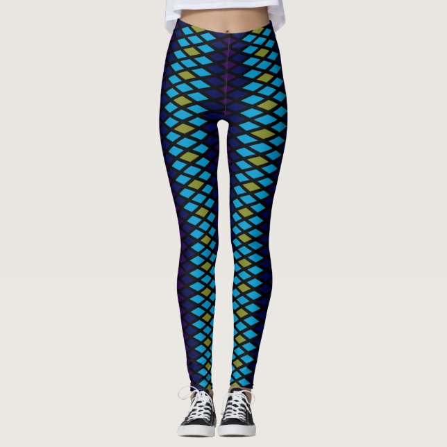 Peacock Diamond Leggings (Framsida)
