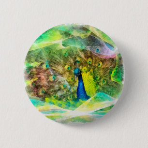 Peacock Digital Painting Knapp