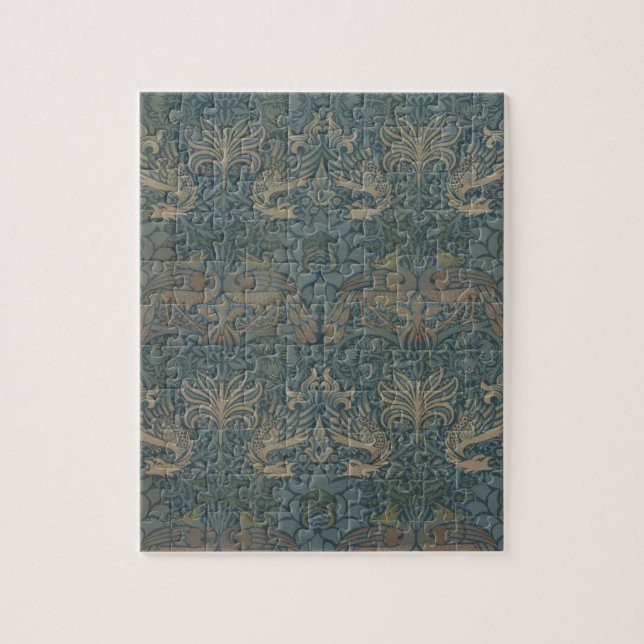 Peacock Dragon av William Morris Pussel (Vertikal)