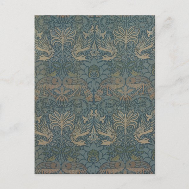 Peacock Dragon av William Morris Vykort (Framsida)